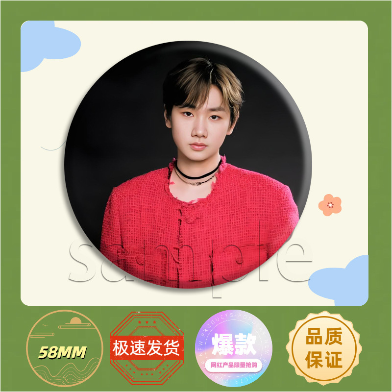 汪苏泷爱豆周边应援吧唧徽章胸针马口铁谷子痛包挂件饰品礼物明星|undefined