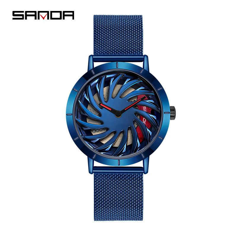 1056 메쉬 벨트 블루