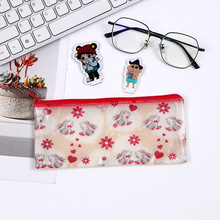 拉链文件袋批发定做logo 磨砂pvc文具笔袋 票据收纳袋