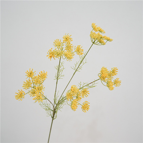 Artificial flower 5-head lace green grass decoration fake flower arrangement landscape cafe club soft decoration photography props
