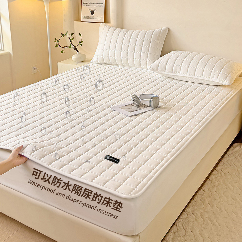 Mother and baby waterproof raw cotton soybean antibacterial padded bed pad single four seasons home soft mattress factory wholesale group purchase Mother and baby waterproof raw cotton soybean antibacterial padded bed pad single four seasons home soft mattress factory wholesale group purchase