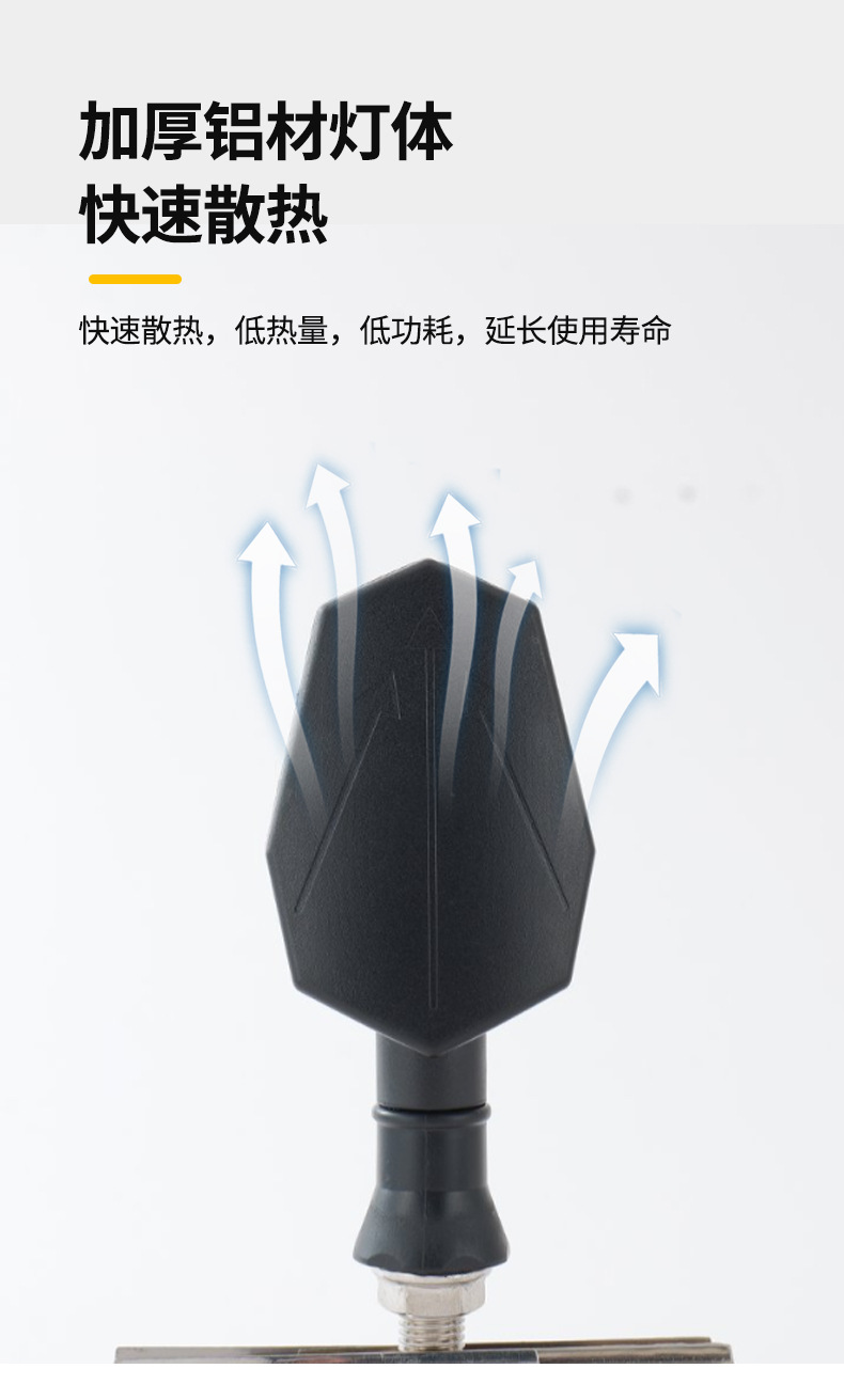 Cross-border motorcycle spotlights, turn signals, far and near yellow-white lights, front headlights, electric vehicle yellow and blue lights