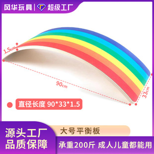 Balance Board Wooden Toy Children's Educational Smart Board Wooden Baby Feeling Training Indoor Yoga Seesaw for Women