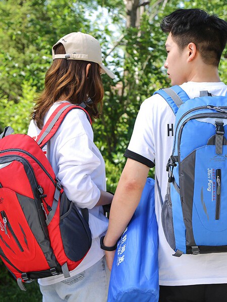 Travel capacious backpack outside climbing