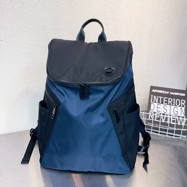 New Large Capacity Color Contrast Backpack Lightweight Waterproof Travel Bag Commuter Bag Business Backpack Computer Bag