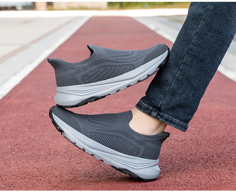 High-quality Cross-border Slip-on Casual Shoes For Men, No Lacing Required, Lightweight, Cushioned, Comfortable Walking_vogvips.com