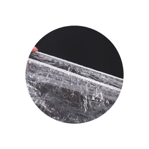 Disposable plastic shower cap for women, waterproof, transparent, thickened, hotel motel hair dyeing disposable shower cap