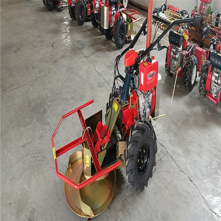 手扶圆盘牧草收割机 苜蓿青储机 多功能饲料收获机