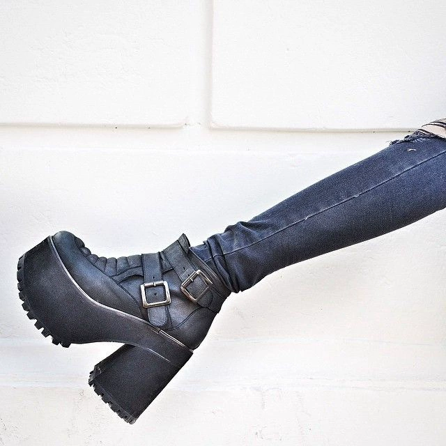 Туфли из кекса на толстой подошве Lolita Punk Dark Cosplay Lolita Shoes Boots