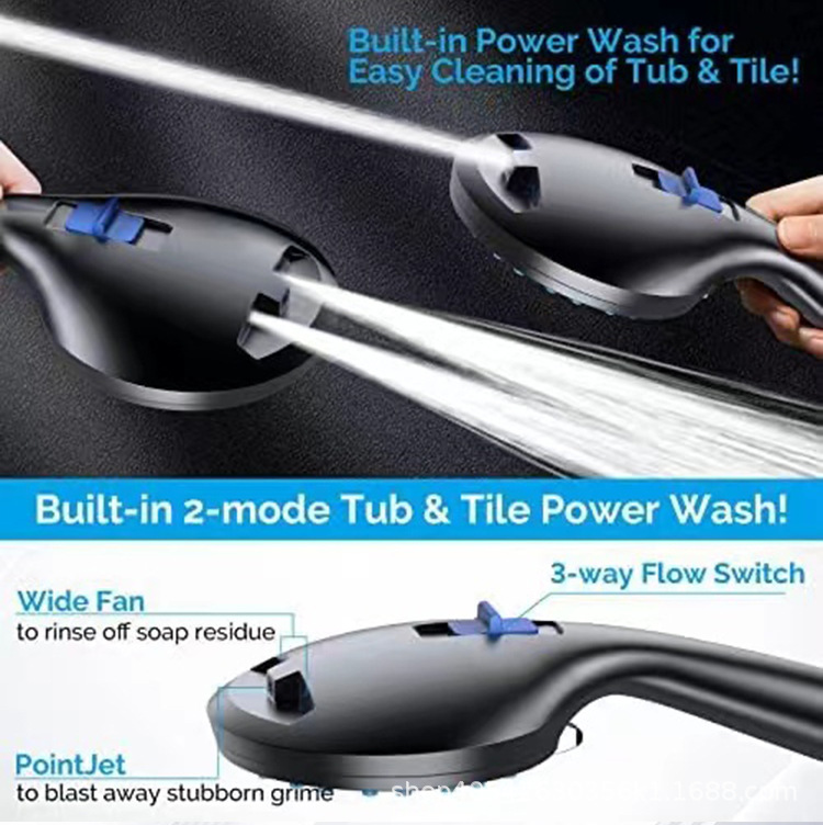 American-style cross-border e-commerce handheld showerhead, pressurized shower head, bathroom shower head, American-style stand set undefined