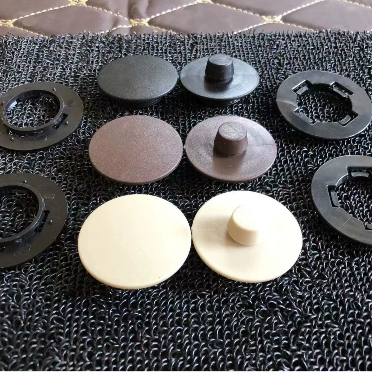 Пластиковые детали круглый автомобильный коврик ссылка большая крышка Пряжка двойная пряжка набор из 4