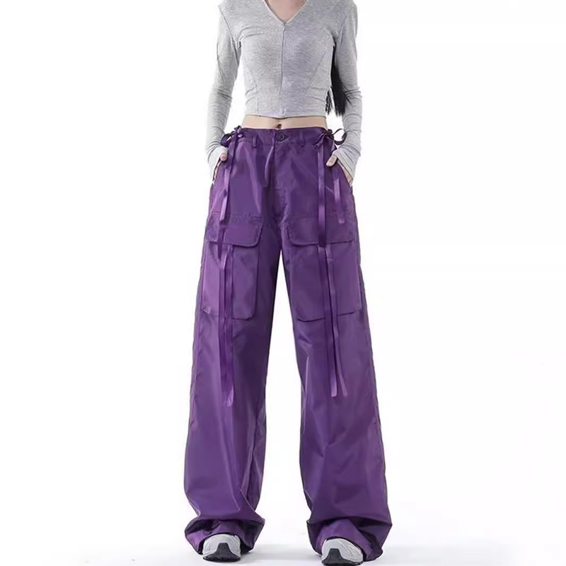 MH709 Spice Girls Wind Speed Dry Workwear Casual Trousers Women's Summer Loose Slim-fit Straight Leggings All-match Leggings