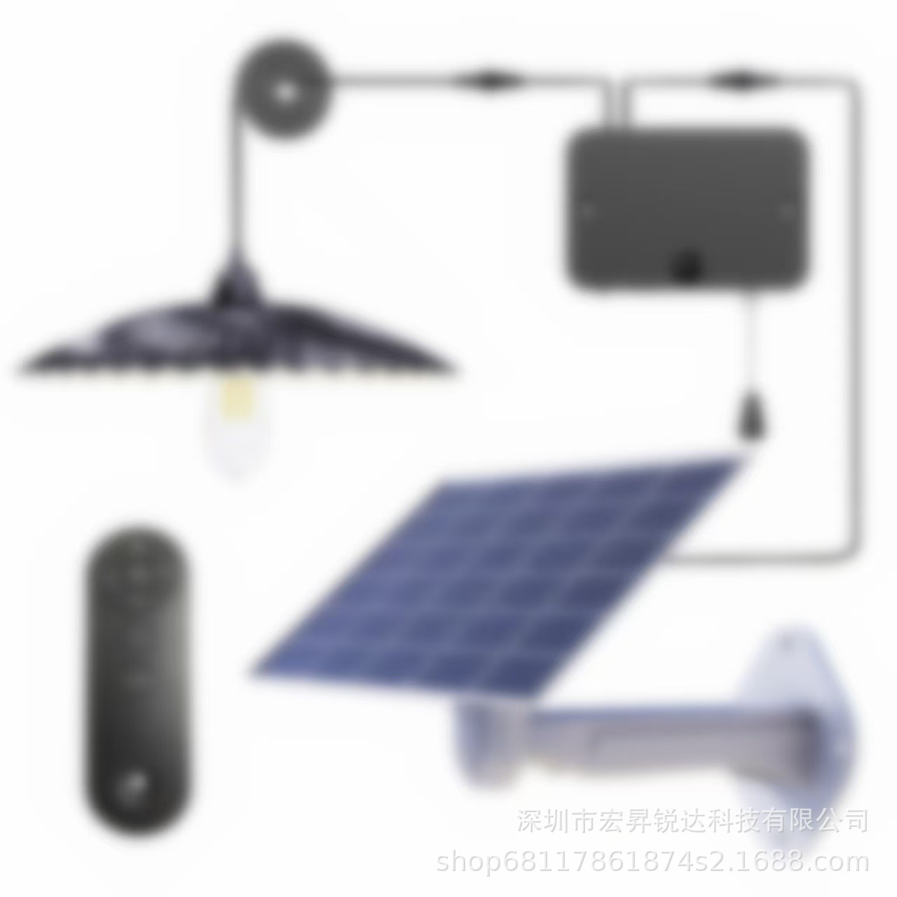 태양광 헛간 조명 5200mAh 싱글 헤드