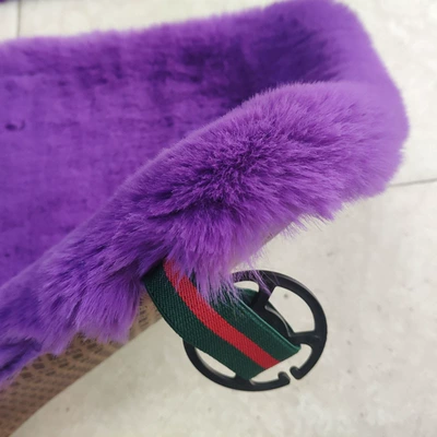 Wool pad rabbit fur three-piece car cotton cushion