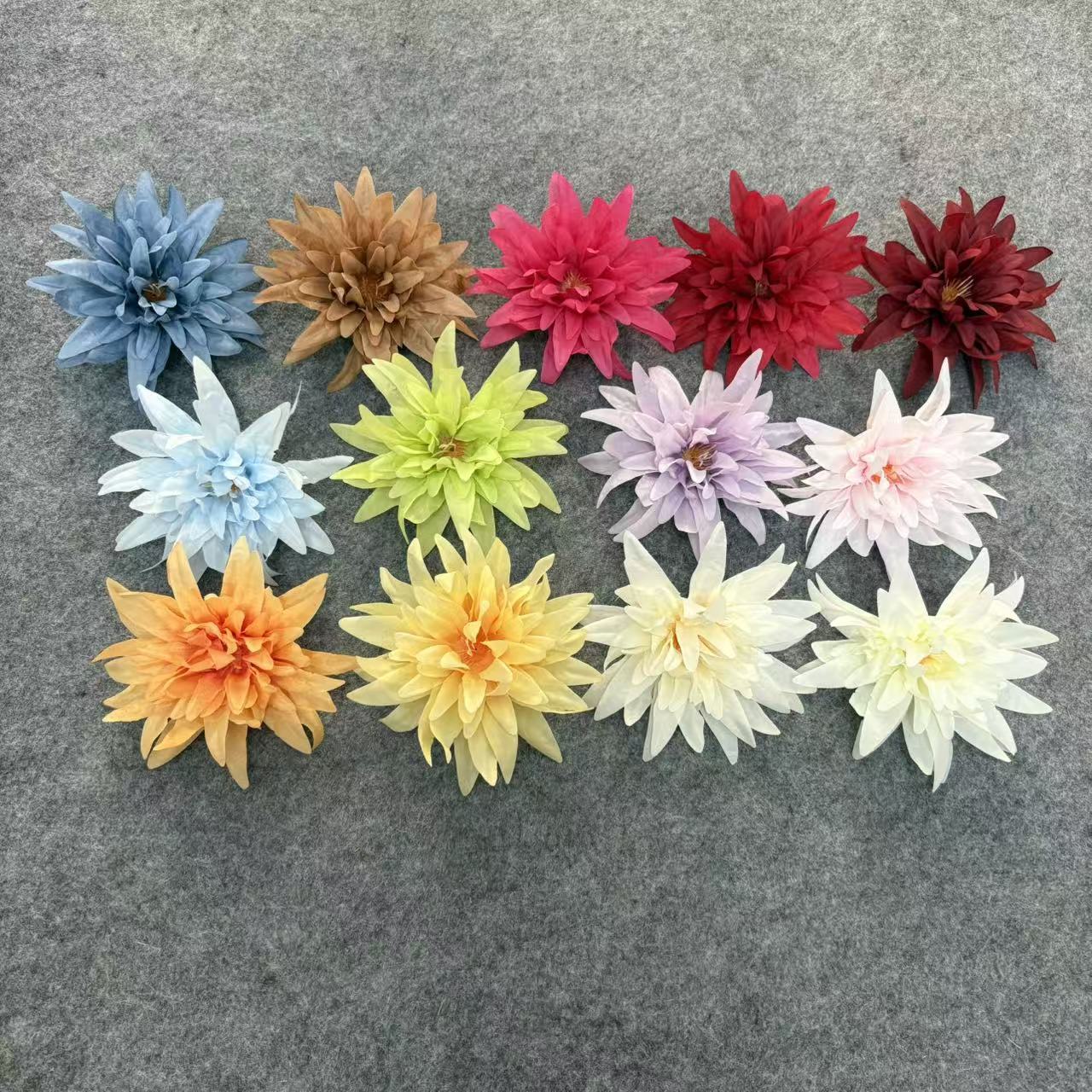 Flores de simulación llama crisantemo cabeza seda flores DIY caja de regalo material de flores de fichas de boda espacio comercial decoración prop al por mayor