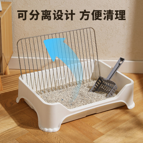 Pet toilet fence type high side splash proof dog toilet Teddy poodle dog toilet cleaning supplies wholesale