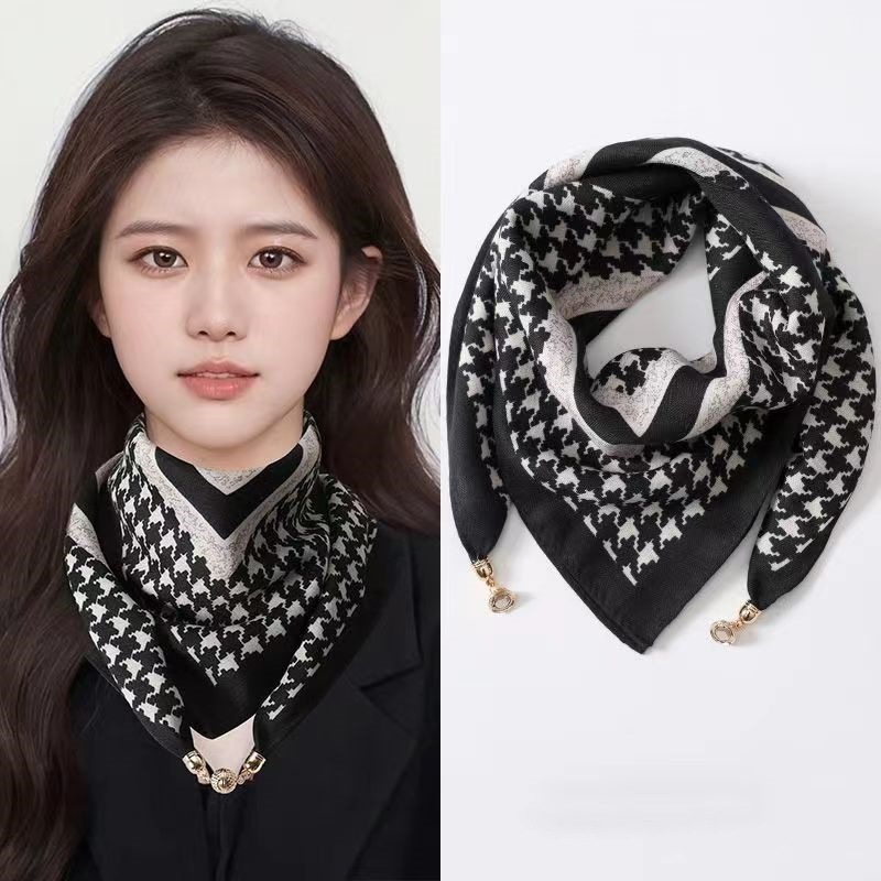 Houndstooth black