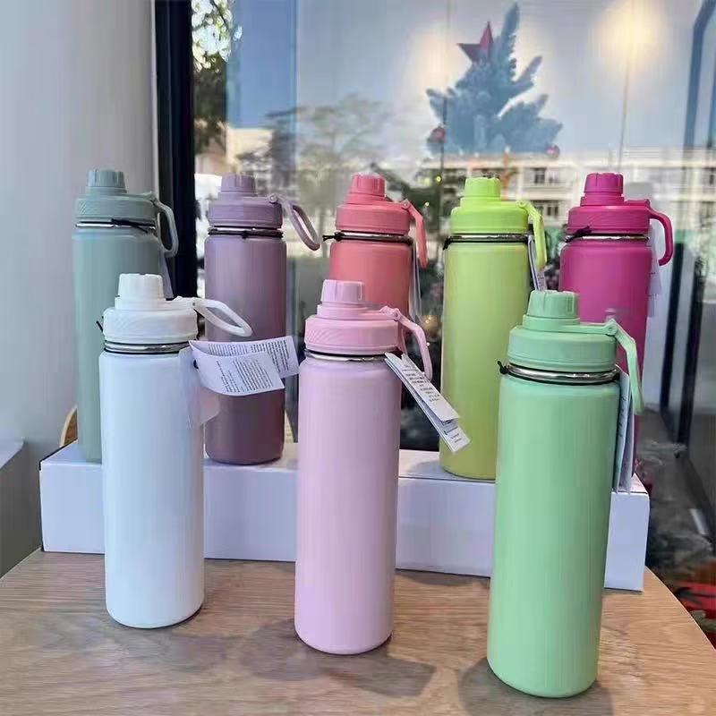 Lulu Insulated Cup Back to Life 710ml Sports Water Bottle Outdoor Travel Insulated Cup Yoga Pot