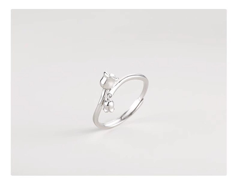 Lelietje van dalen ring met zon design voor dames_voghion.com