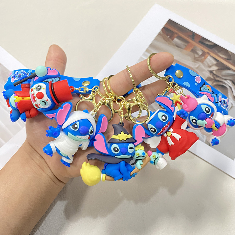 New Cross-Border Creative Cartoon Cross-Border Stitch Keychain Pendant Bag Car Keychain Accessories Gift Wholesale New Cross-Border Creative Cartoon Cross-Border Stitch Keychain Pendant Bag Car Keychain Accessories Gift Wholesale