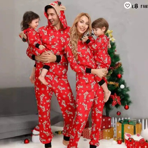 Amazon Bestseller 2024 Autumn/Winter Christmas New Arrival Parent-Child Set Home Set Pajamas Promotion