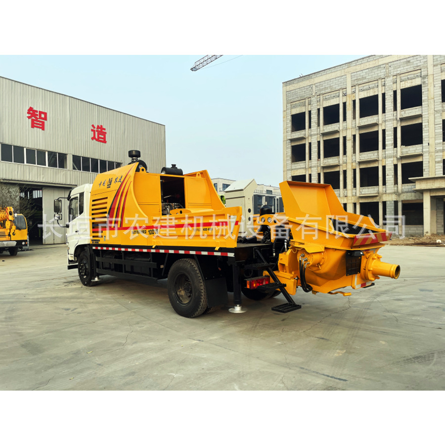 农建机械车载式混凝土输送泵 车载泵灵活机动转场方便