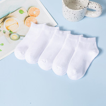 儿童袜子新款透气白色船袜春夏童袜批发宝宝袜子薄棉