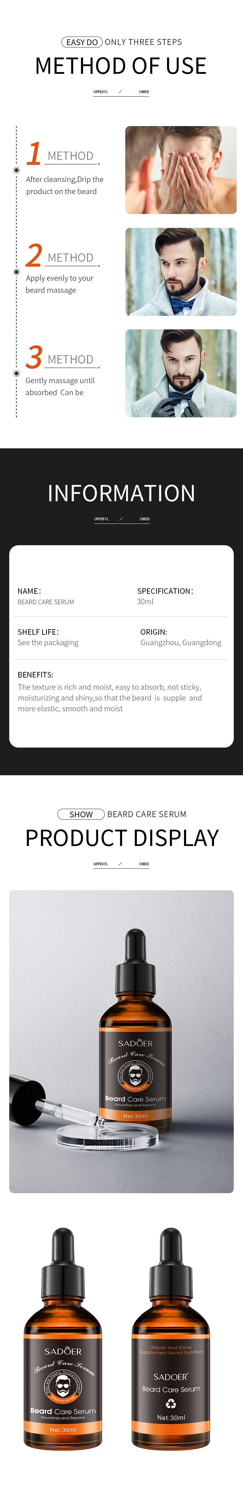 Baardverzorging serum hydraterende baardolie voor mannen huidverzorging_voghion.com