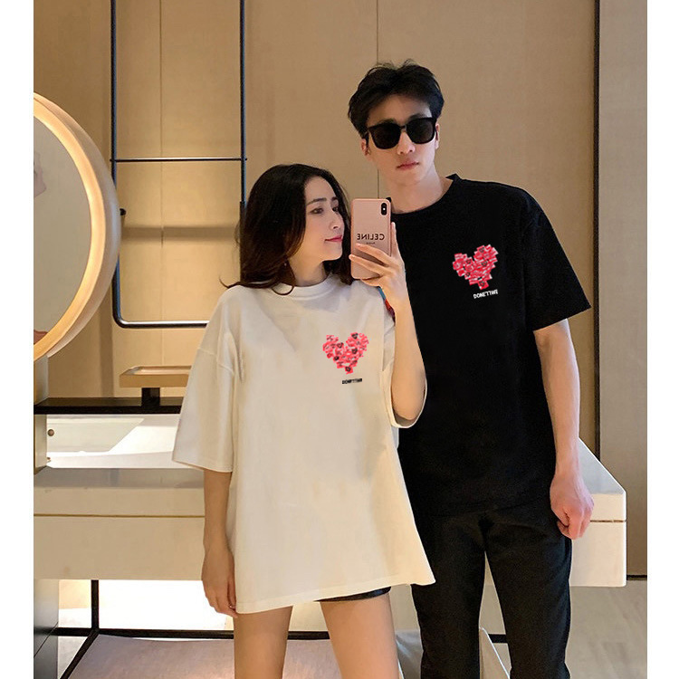Love-Themed Family Matching Outfits 2026 New Summer Style for a Family of Three, Stylish Mother-Son, Mother-Daughter, and Family Short-Sleeve T-Shirts and Rompers