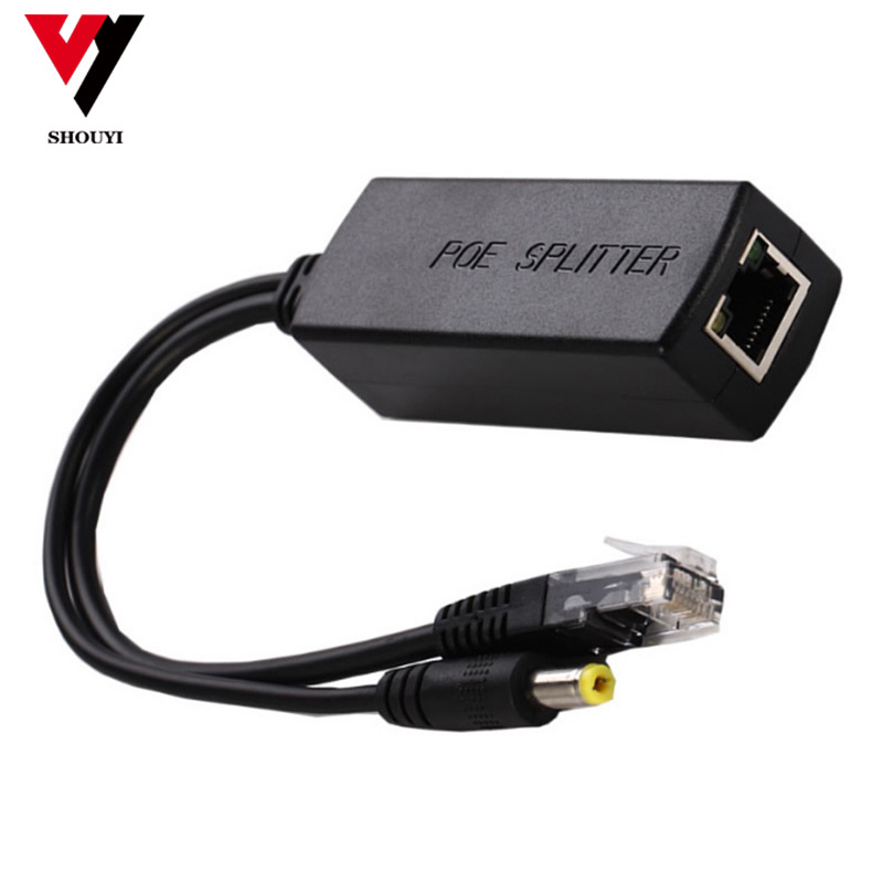 Straight-a través del interruptor separador POE48 a 12V equipo de red de monitoreo Adaptador de módulo de fuente de alimentación