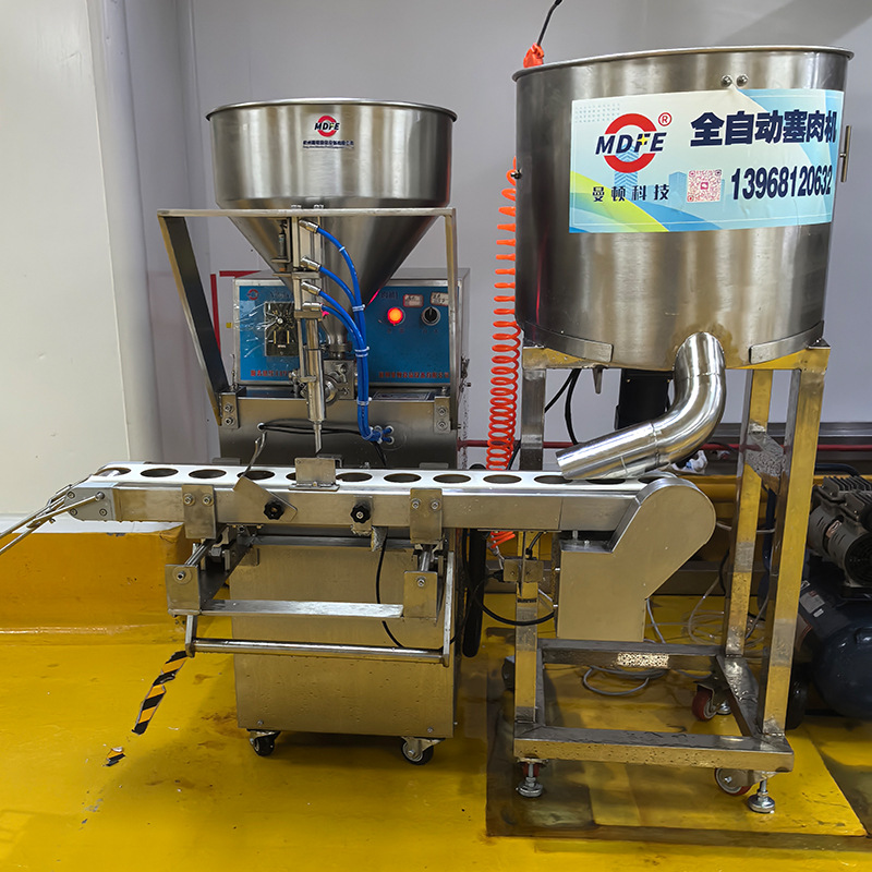 全自动油面筋塞肉机 免人工面筋包塞肉机