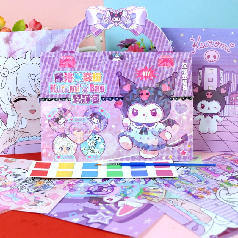 Новый стиль Sanrio Culomi Мелотти Капибара Ручная одевание наклейки для девочек подарок на день рождения макияж раскраска