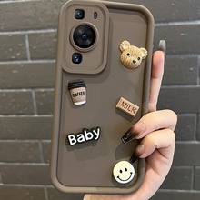 适用三星S24U手机壳复古立体小熊S25防摔套s23p创意a17A56A34可爱