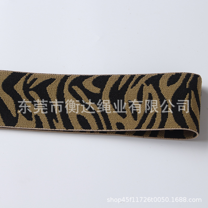 Inventario de 4cm zebra rayas computadora Jacquard banda elástica ropa zapatos sombreros pantalones falda calzoncillos cintura elástica