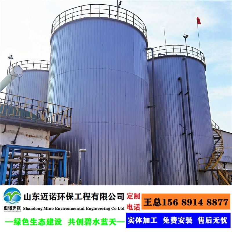 Анэробная реакционная башня для обработки органических сточных вод высокой концентрации на основе кукурузного крахмала, высокая объемная загрузка, высокая эффективность.