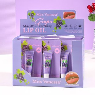 Cross-Border Miss Vanessa Replenishes Fruity Lip Oil, Hydrating, Moisturizing, Plumping Lip Water, Translucent Honey Lip Oil New