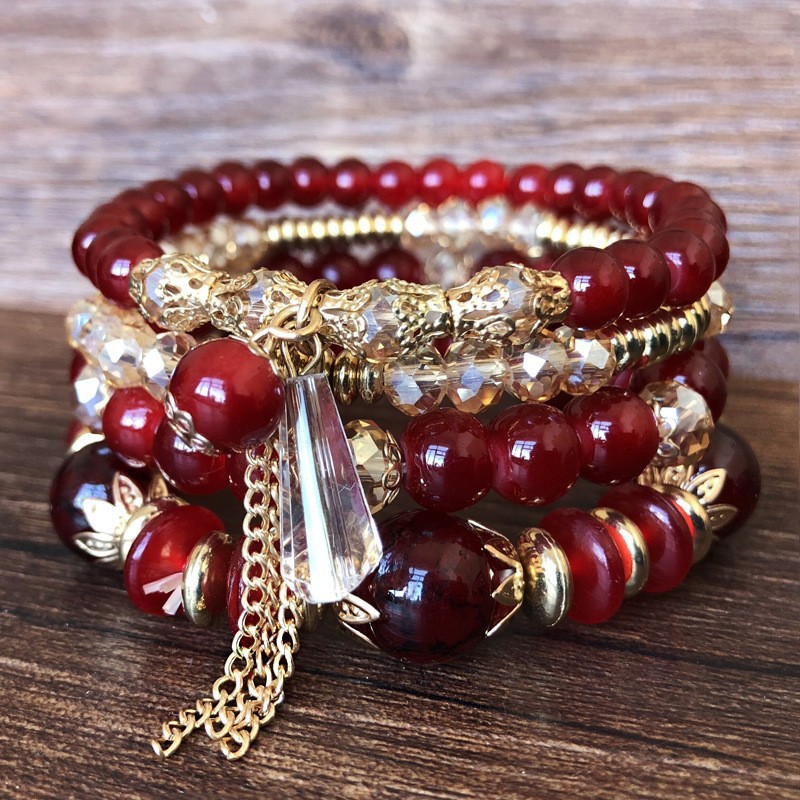 Fashion Geometric Alloy Tassel Womenu0027S Bracelets 1 Set