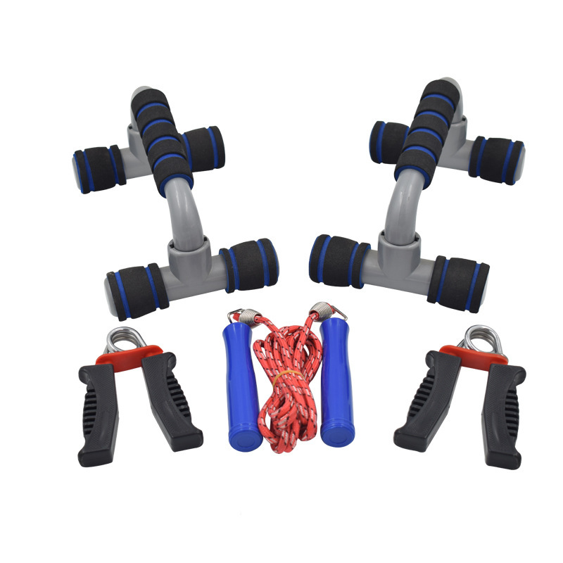 Transfronterizos de tres piezas de equipo de fitness tipo I soporte de push-up fuerza sólida empuñadora combinación de fitness familiar