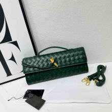 新品真皮法棍包女2025新款手包编织腋下包小众手机包高级感单肩斜