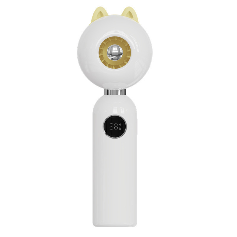 新型高速冷凍USB手持ちファン屋外携帯100速風力軽音無葉ミニファン|undefined