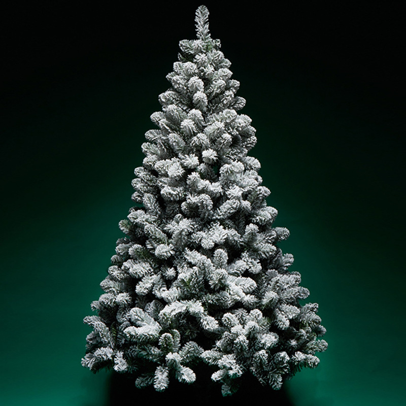 Christmas decorative tree large flocked Christmas tree PVC encrypted…