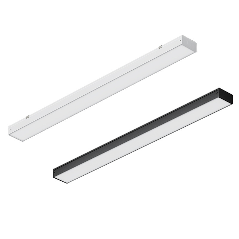 Spot led sin bordes lámpara de oficina hierro forjado sin costura lámpara de tira larga supermercado gimnasio zigzag lámpara de empalme