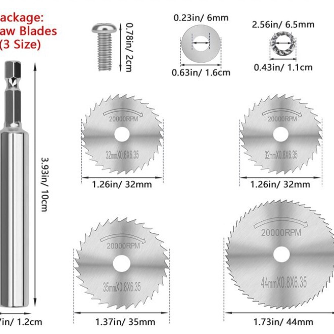 Hexagon handle mini saw blade hand electric drill connecting rod saw blade wire saw set