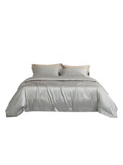 Two-way 140 count Pima cotton four-piece set pure cotton solid color satin long-staple cotton bedding for four seasons
