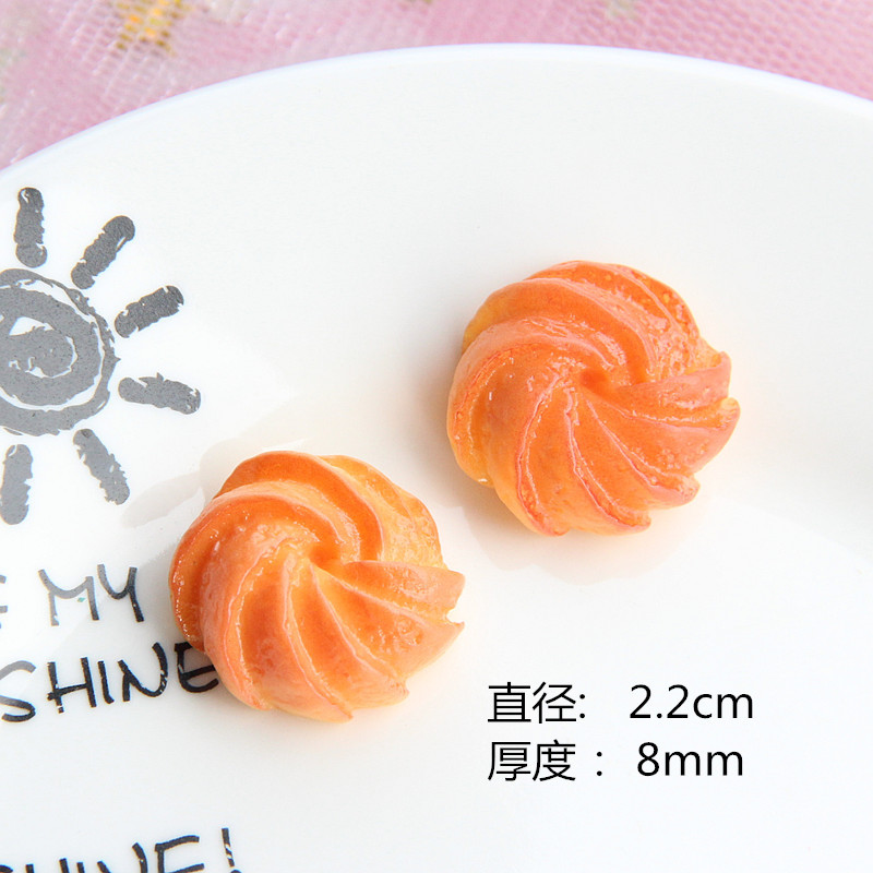 Simulación de comida y juego resina galleta pan DIY teléfono móvil shell joyería play house accesorios juguete