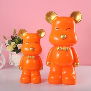 Internet Red Explosions Violence Bear Piggy Bank Living Room Ornaments High-end Violence Bear Piggy Bank Holiday Gift Animation Cartoon