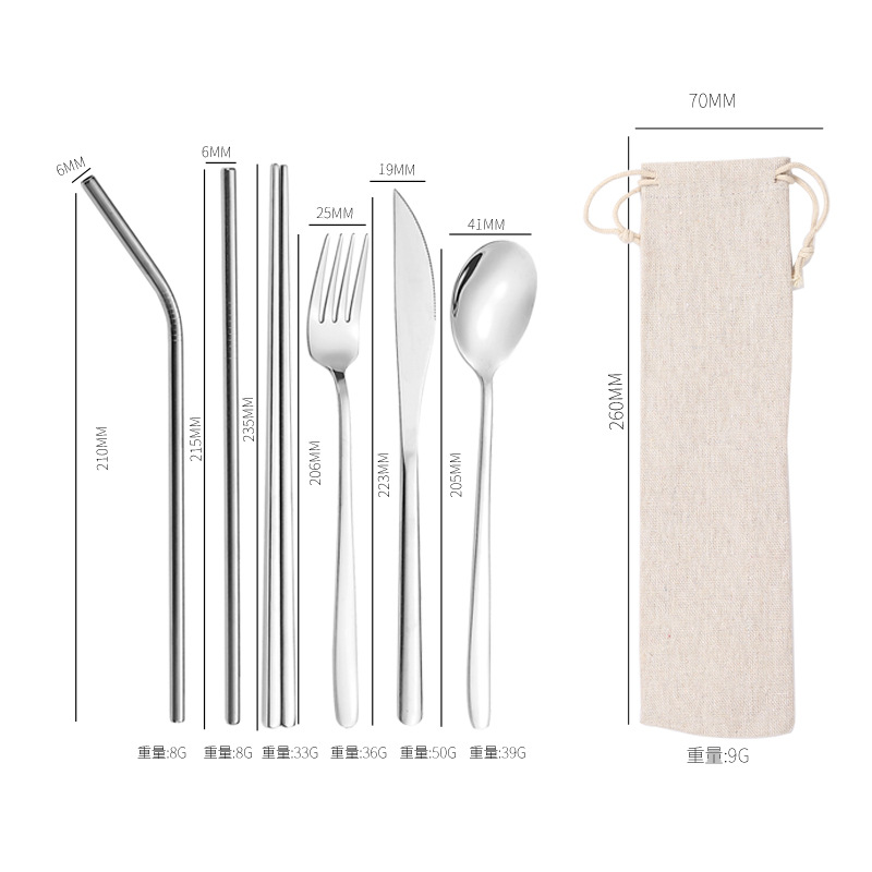 실버 세트 + 흰색 가방