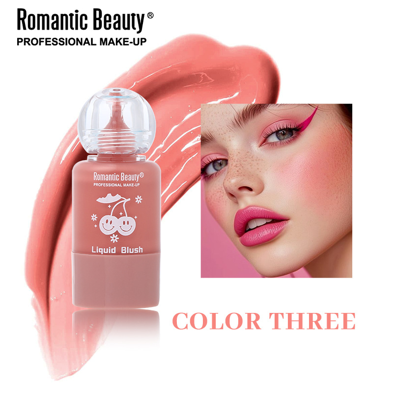 Blush líquido de agua transfronteriza burbuja blush natural coreano brillante rojas llenas maquillaje personalizado para mujeres