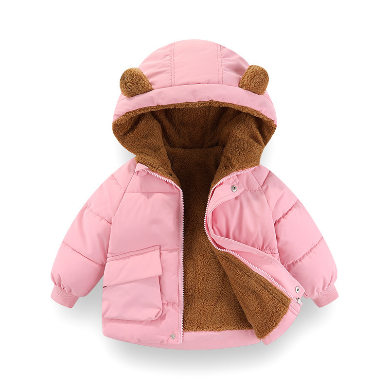 Baby plumón nuevo otoño y invierno niños plumón chaqueta de algodón para niños y niñas estilo coreano chaqueta de algodón para niños calientes