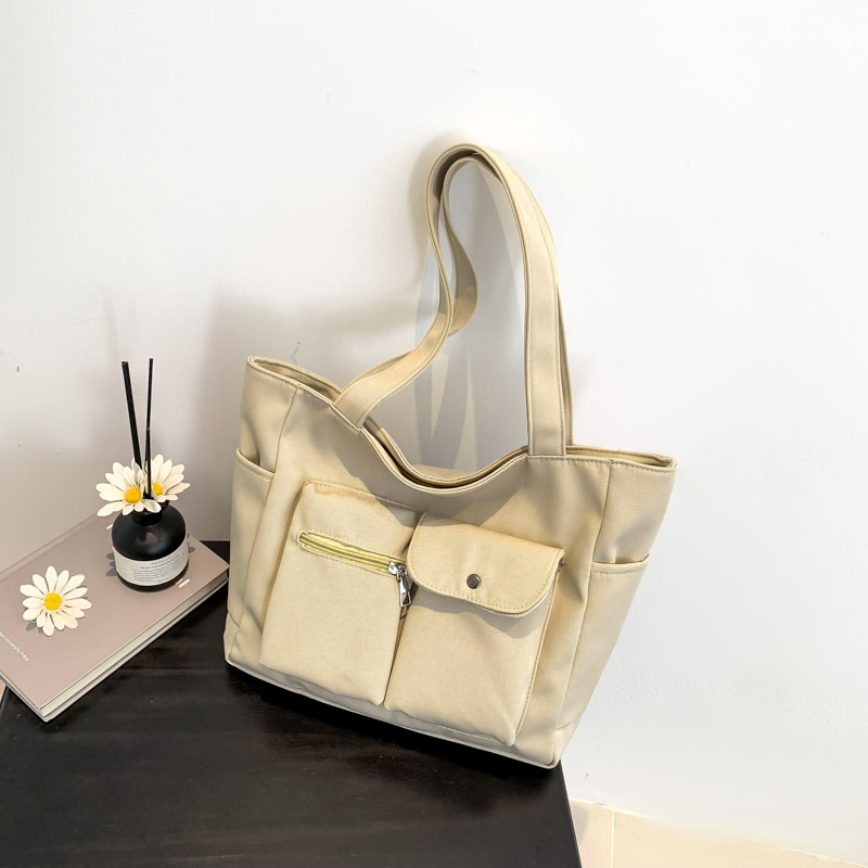 Bolsa de tela de nylon de gran capacidad para mujeres 2024 nueva clase de estudiantes universitarios para viajar bolso de hombro simple